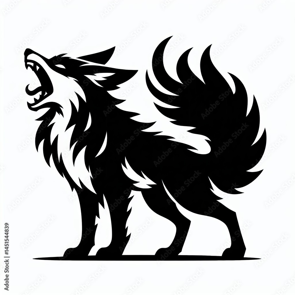 Fototapeta premium wildlife animals silhouettes