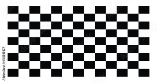 Black and white checkerboard pattern background. Classic black and white checkerboard pattern with high contrast and geometric design, 