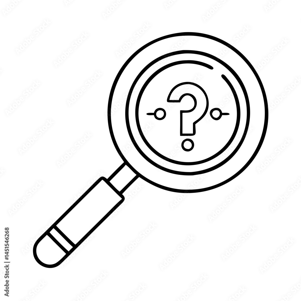 clue magnifying glass icon, clue magnifying glass line art - simple line art of clue magnifying glass, perfect for clue magnifying glass logos and icons clue magnifying glass icon, clue magnifying glass line art - simple line art of clue magnifying glass, perfect for clue magnifying glass logos and icons