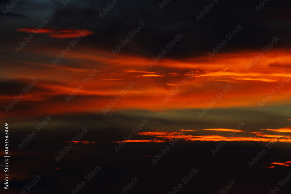 Fototapeta premium red sunset sky