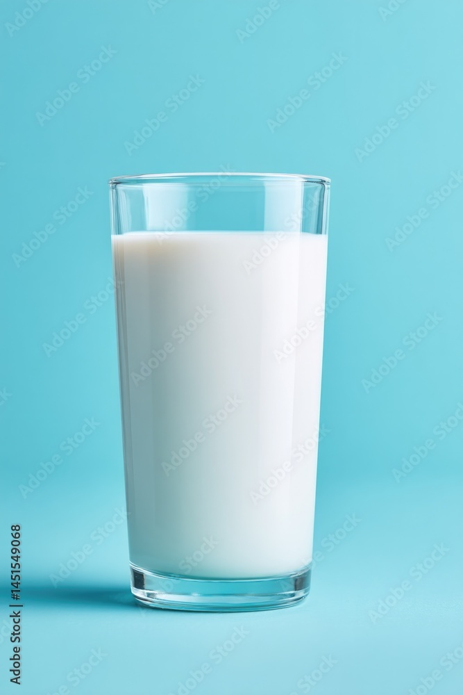 single glass of milk stands on smooth solid color backdrop single glass of milk stands on smooth solid color backdrop