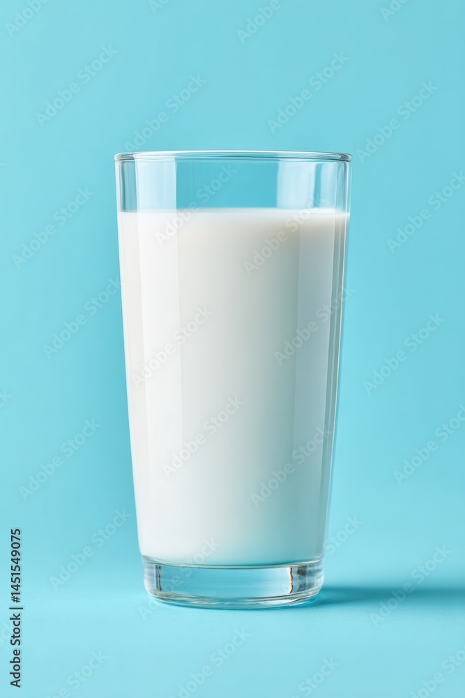 single glass of milk stands on smooth solid color backdrop single glass of milk stands on smooth solid color backdrop