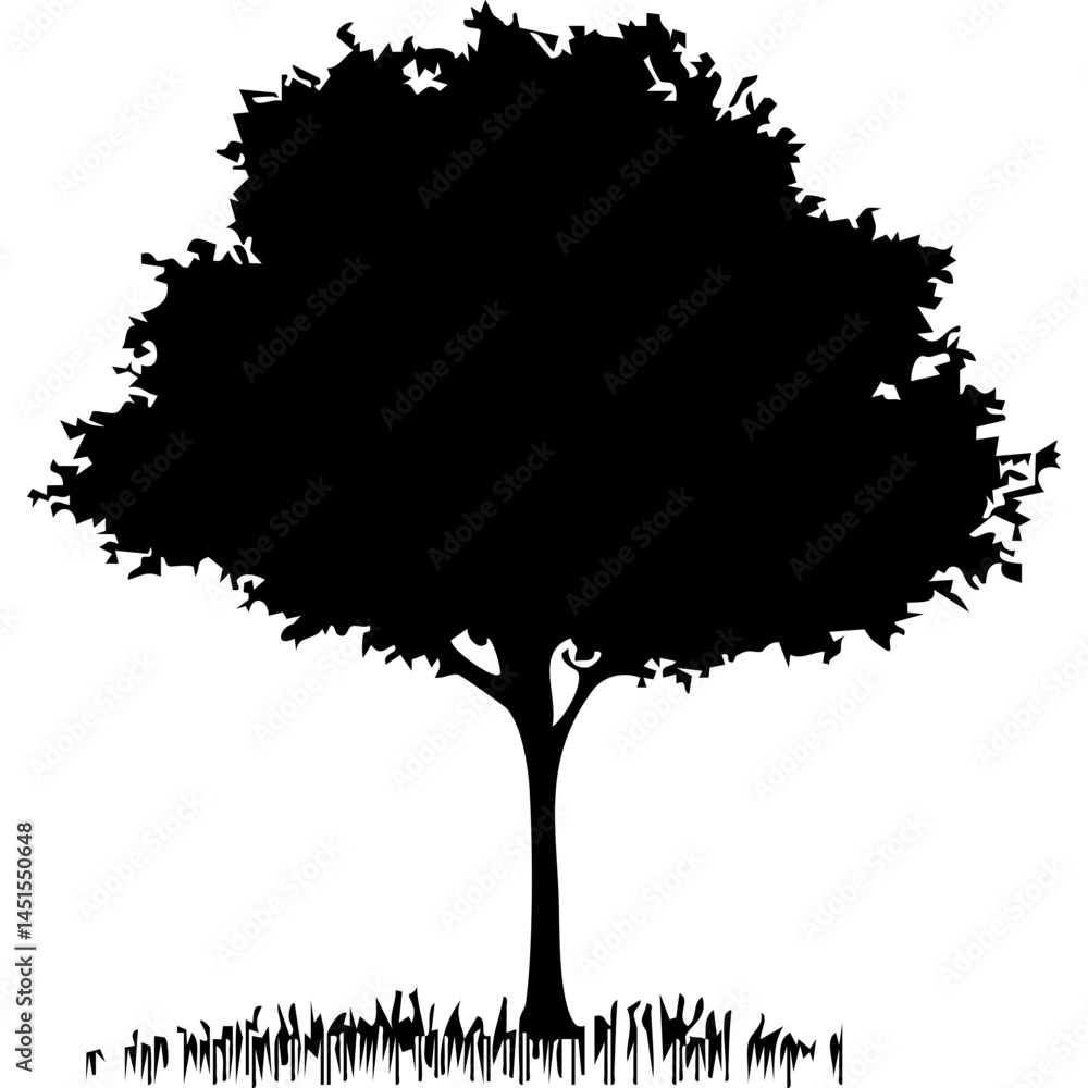 Fototapeta premium Minimalistic black silhouette of a bird perched on a branch against a white background, ideal for nature, wildlife, and artistic concepts in design projects