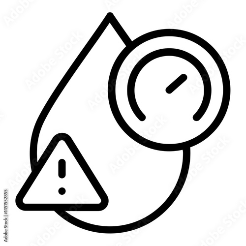 high blood pressure icon line