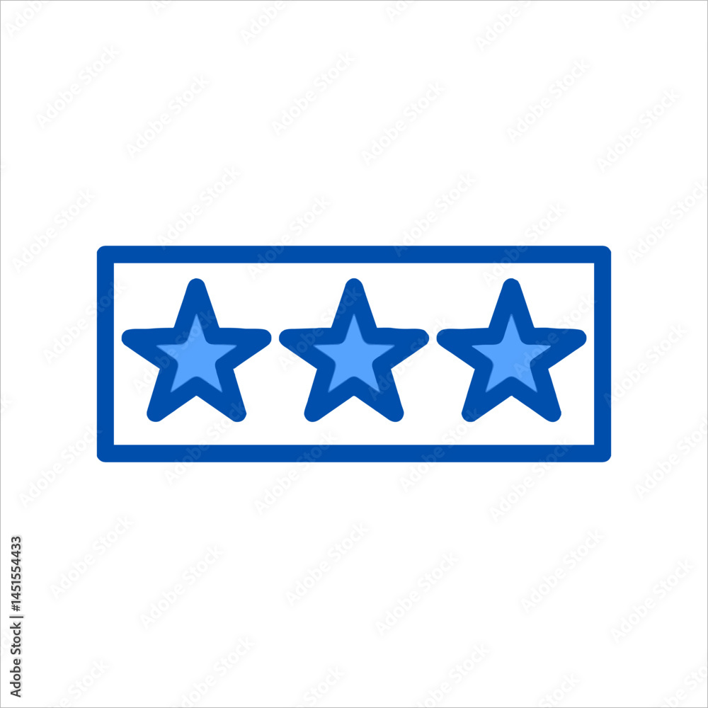 Obraz premium blue star icon