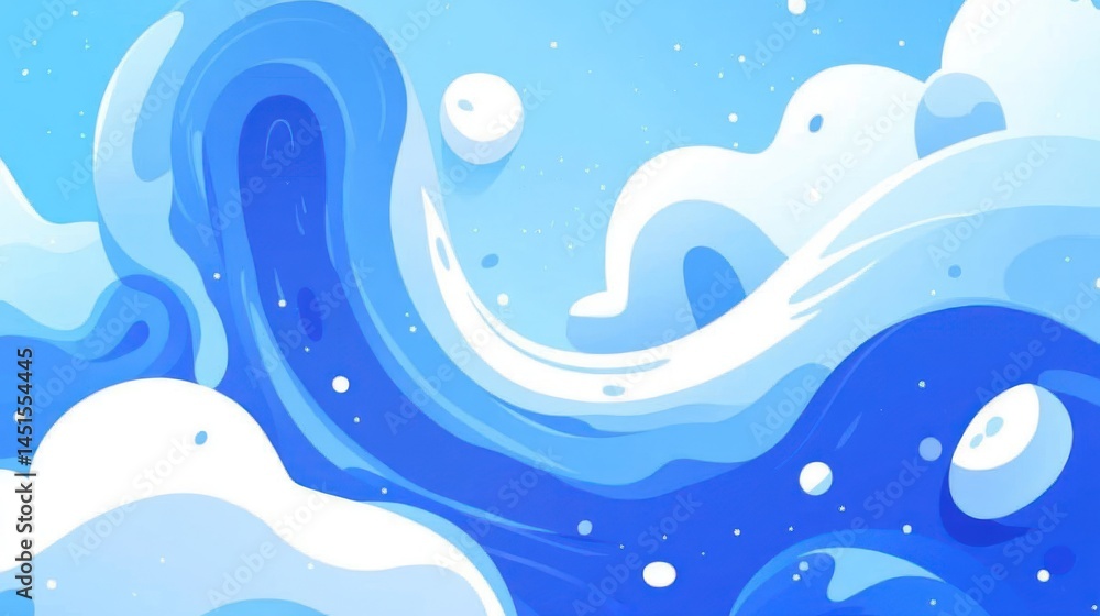 Obraz premium Abstract swirling water