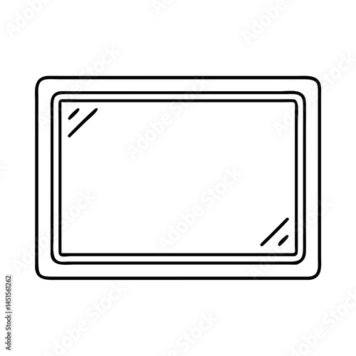 baking sheet icon, baking sheet line art - simple line art of baking sheet, perfect for baking sheet logos and icons