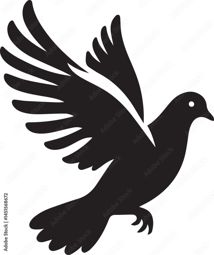 Obraz premium A Pigeon Vector Art Illustration EPS File 