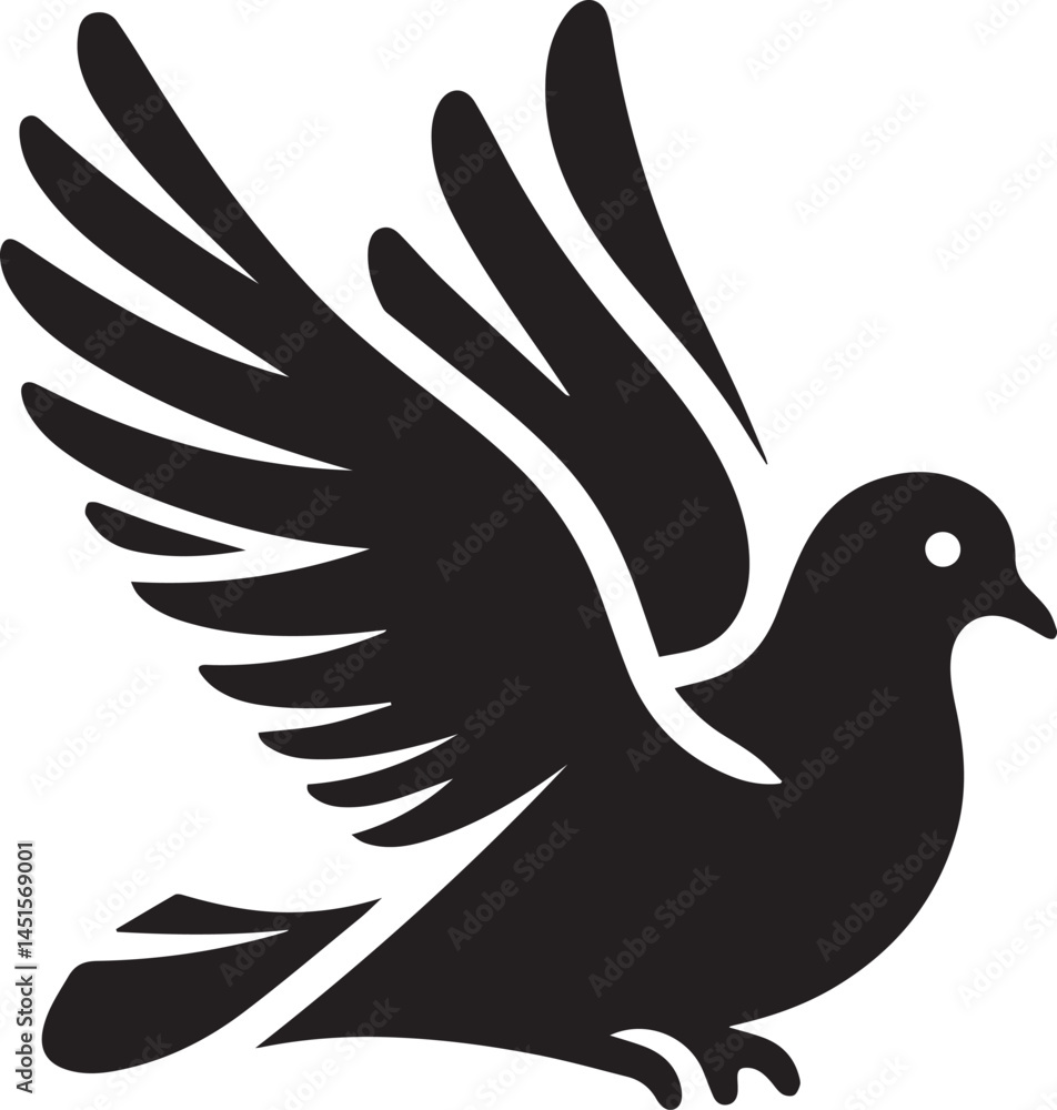 Fototapeta premium A Pigeon Vector Art Illustration EPS File 