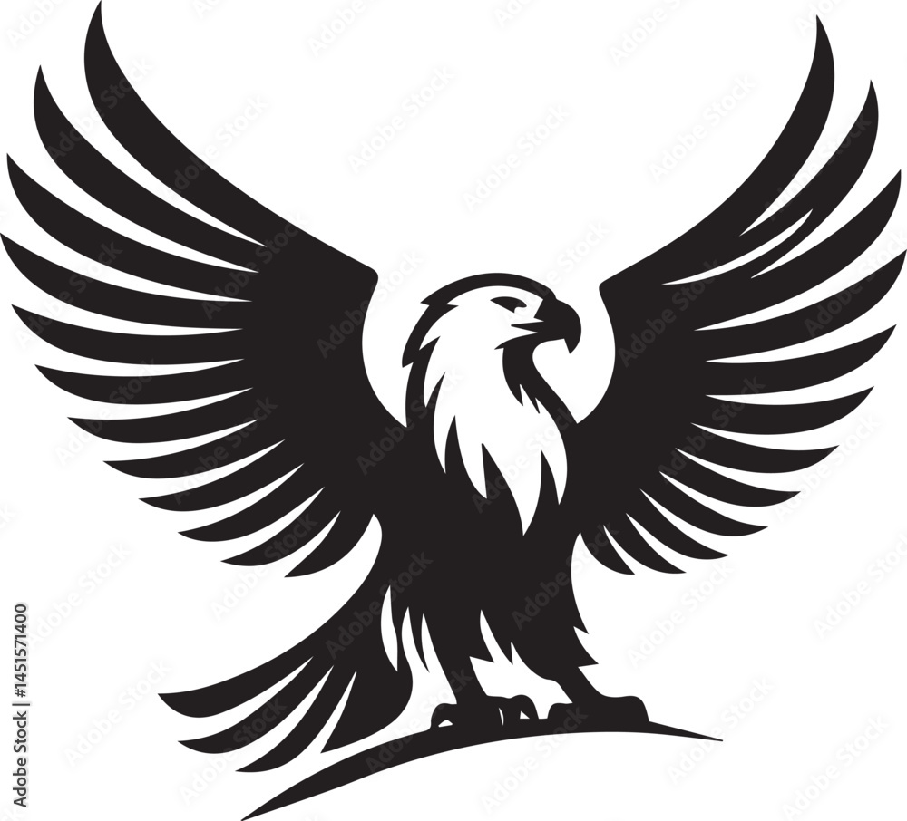 Fototapeta premium A Eagle Vector Art Illustration EPS File 
