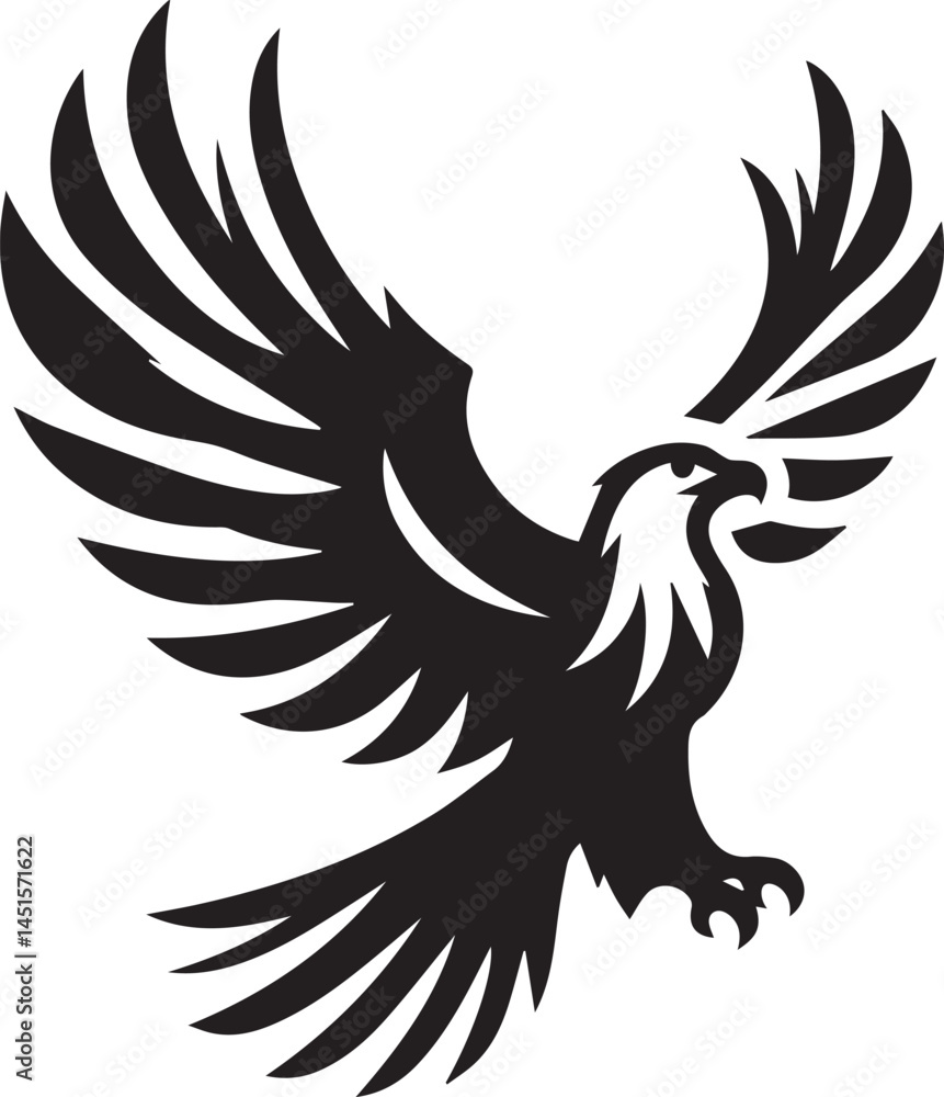 Obraz premium A Eagle Vector Art Illustration EPS File 