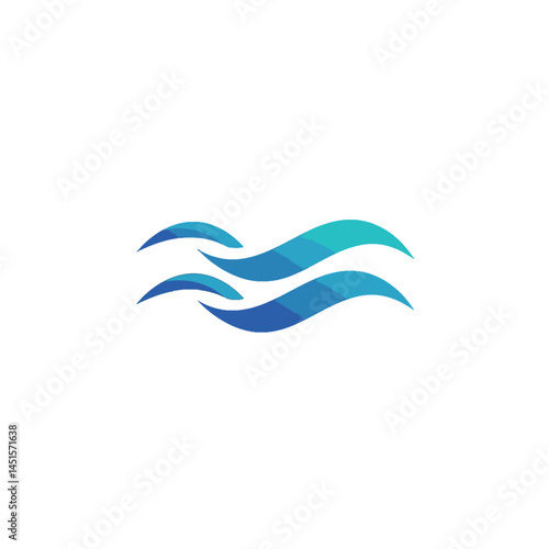 Free Download Abstract depiction of ocean waves in shades of blue - GFXLoad