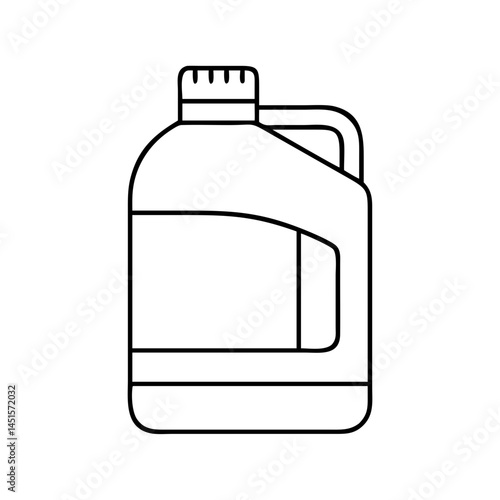 paint thinner bottle icon, paint thinner bottle line art - simple line art of paint thinner bottle, perfect for paint thinner bottle logos and icons