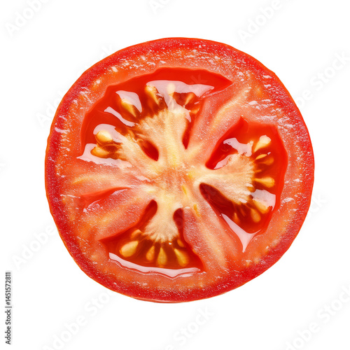 Wallpaper Mural Freshly sliced tomato on a clean transparent background showcasing vibrant colors and juicy texture for culinary use, Tomato slice isolated on transparent background Torontodigital.ca