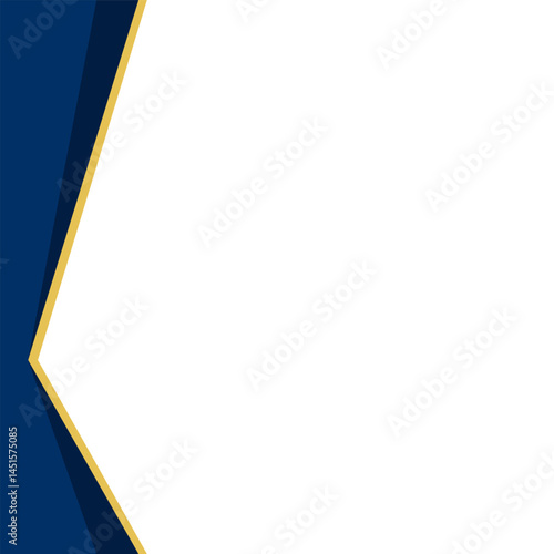 Geometrical Border Blue Shape Modern