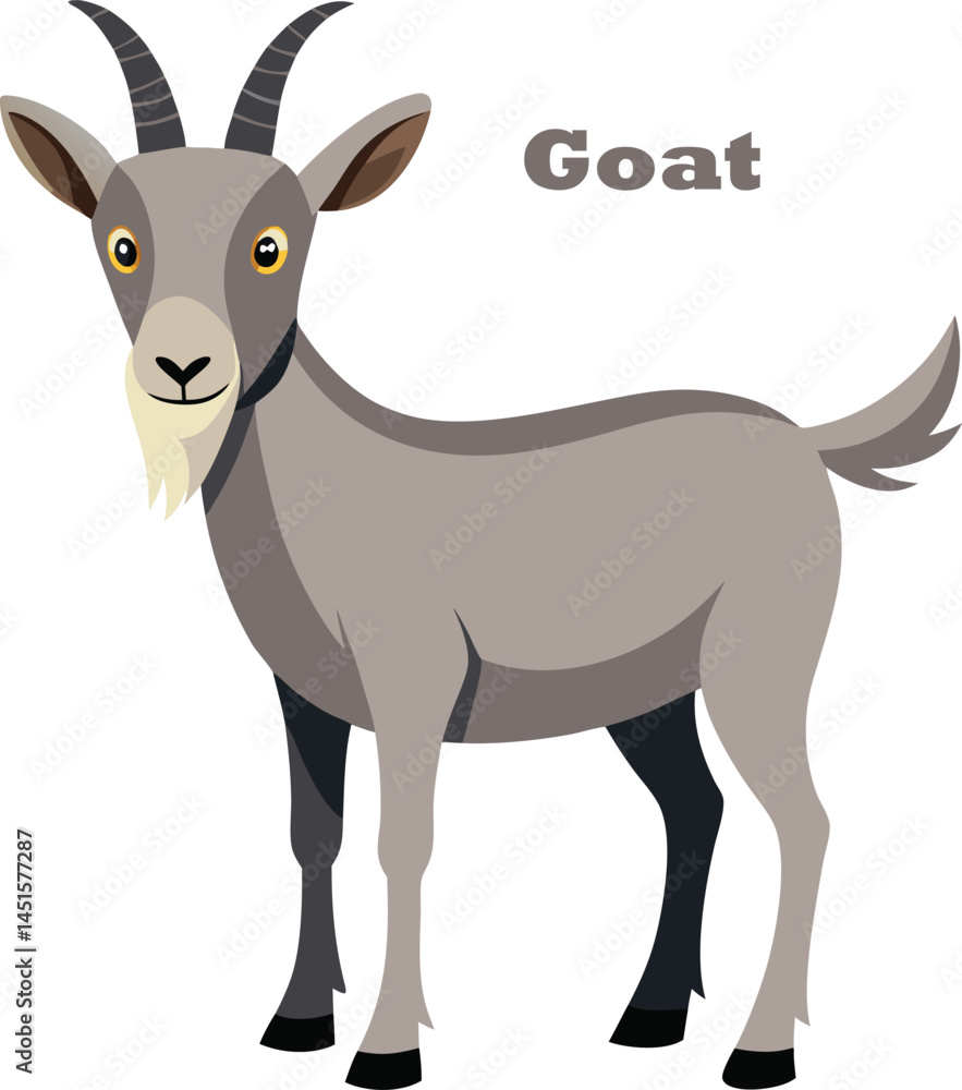 Fototapeta premium vector illustration of a goat