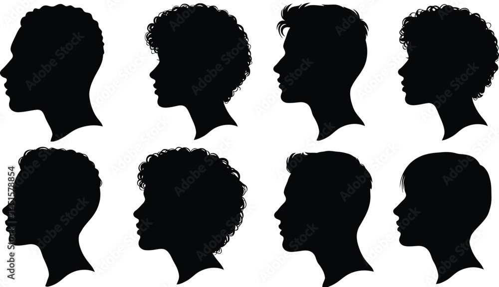 Diverse Head Profile Silhouettes on Transparent Background AI Generative
Diverse Head Profile Silhouettes on Transparent Background AI Generative