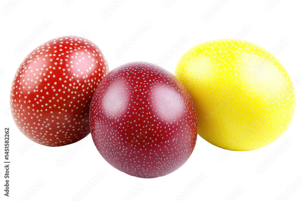 Three Passion Fruits in Different Hues Three Passion Fruits in Different Hues