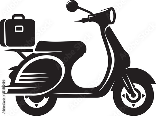 A Scooters Vector Art Illustration EPS File
