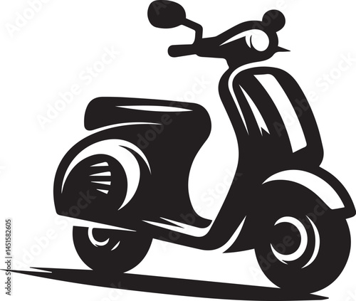A Scooters Vector Art Illustration EPS File
