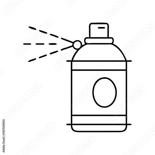 spray paint can icon, spray paint can line art - simple line art of spray paint can, perfect for spray paint can logos and icons
