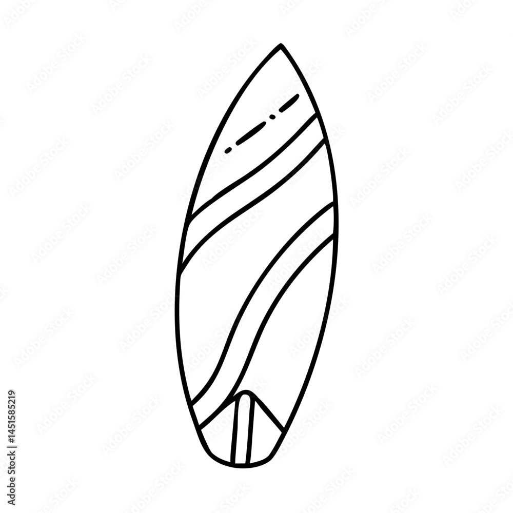 surfboard icon, surfboard line art - simple line art of surfboard, perfect for surfboard logos and icons surfboard icon, surfboard line art - simple line art of surfboard, perfect for surfboard logos and icons