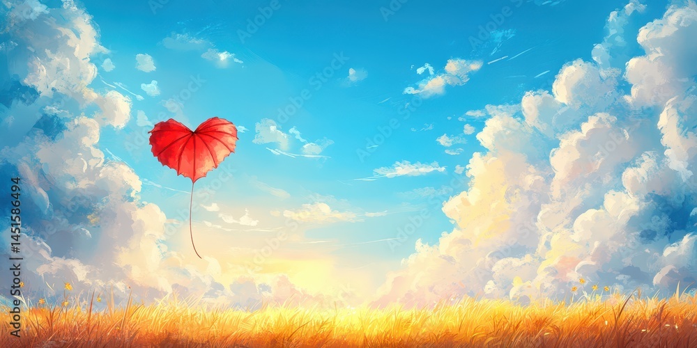 Obraz premium Kite banner