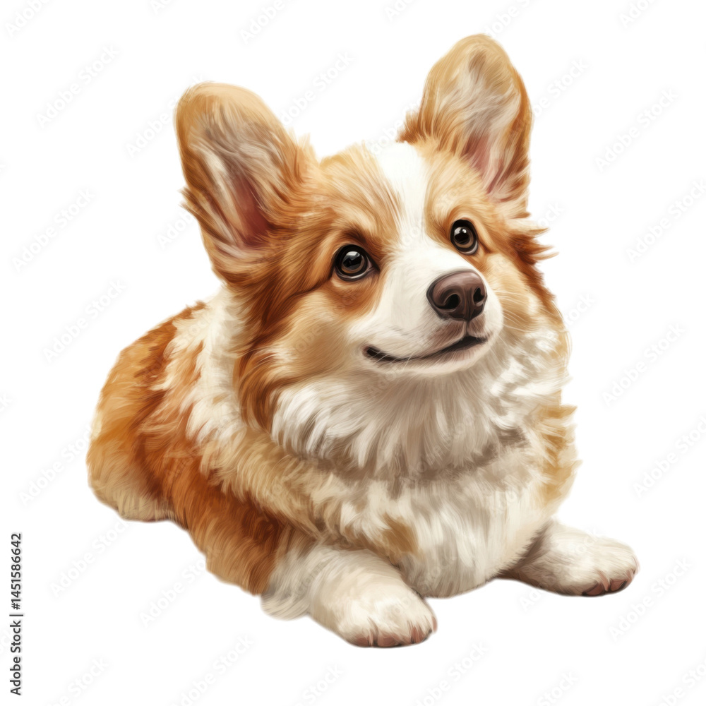 corgi dog isolated on transparent background corgi dog isolated on transparent background