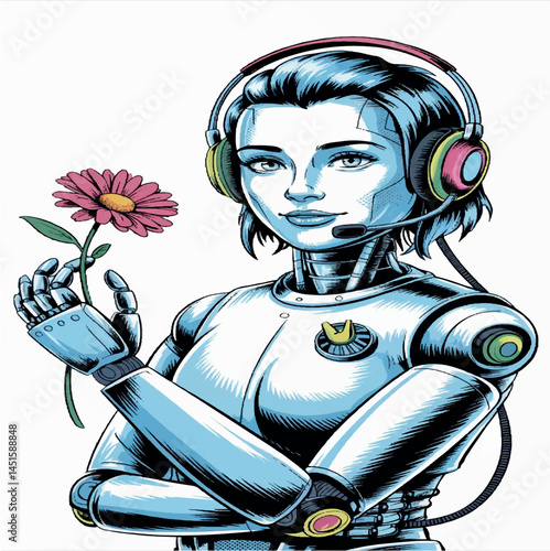 vector, girl, illustration, assistant, woman, phone, female, communication, service, technology, business, support, work, drawing, computer, telephone, consultant, person, professional, customer, 