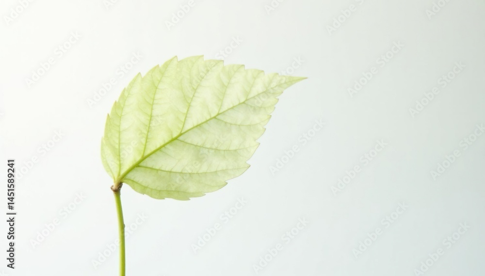 Single, delicate sapling against pure white backdrop , woodland, texture Single, delicate sapling against pure white backdrop , woodland, texture