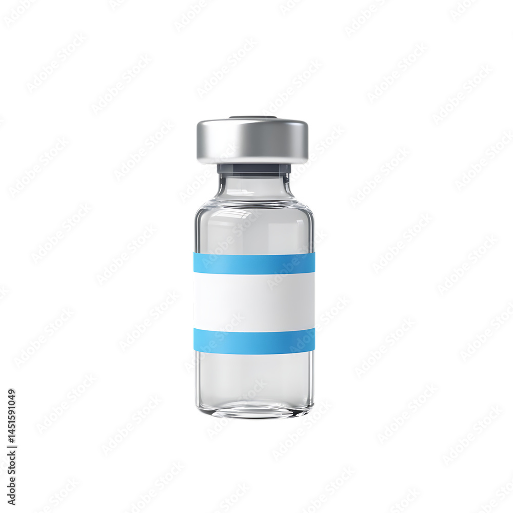 Fototapeta premium Vaccine Bottle Mockup png