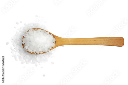 white salt isolated on white background PNG