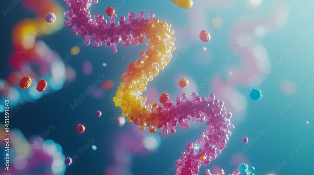 Exploring the Vibrant World of CRISPR Gene Editing in a Mesmerizing Close-Up View