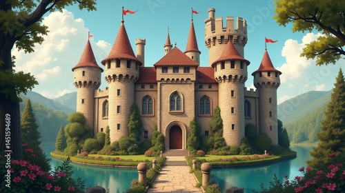 Medieval Magnificence: The Vintage Castle's Splendor