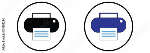 Print icon vector. printer icon vector. Printing icon vector.