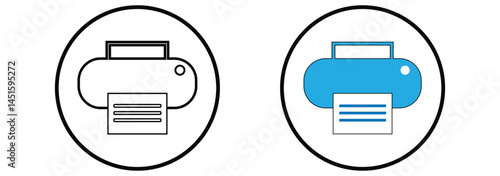 Print icon vector. printer icon vector. Printing icon vector.