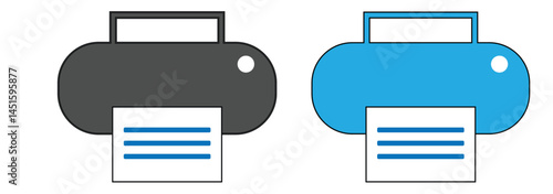 Print icon vector. printer icon vector. Printing icon vector.