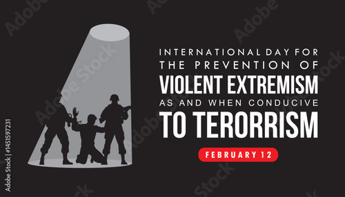 international day for the prevention of violent extremism as and when conducive to terrorism vector design