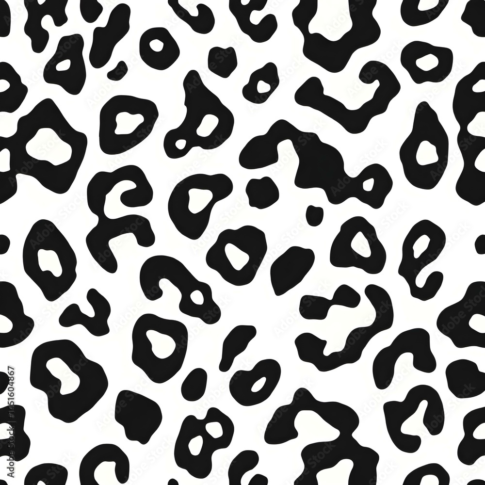 leopard print pattern, black and white, abstract animal spots leopard print pattern, black and white, abstract animal spots
