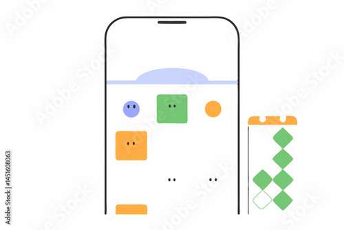 Digital Mental Health App Interface for Wellness