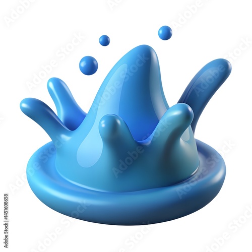 blue water splash