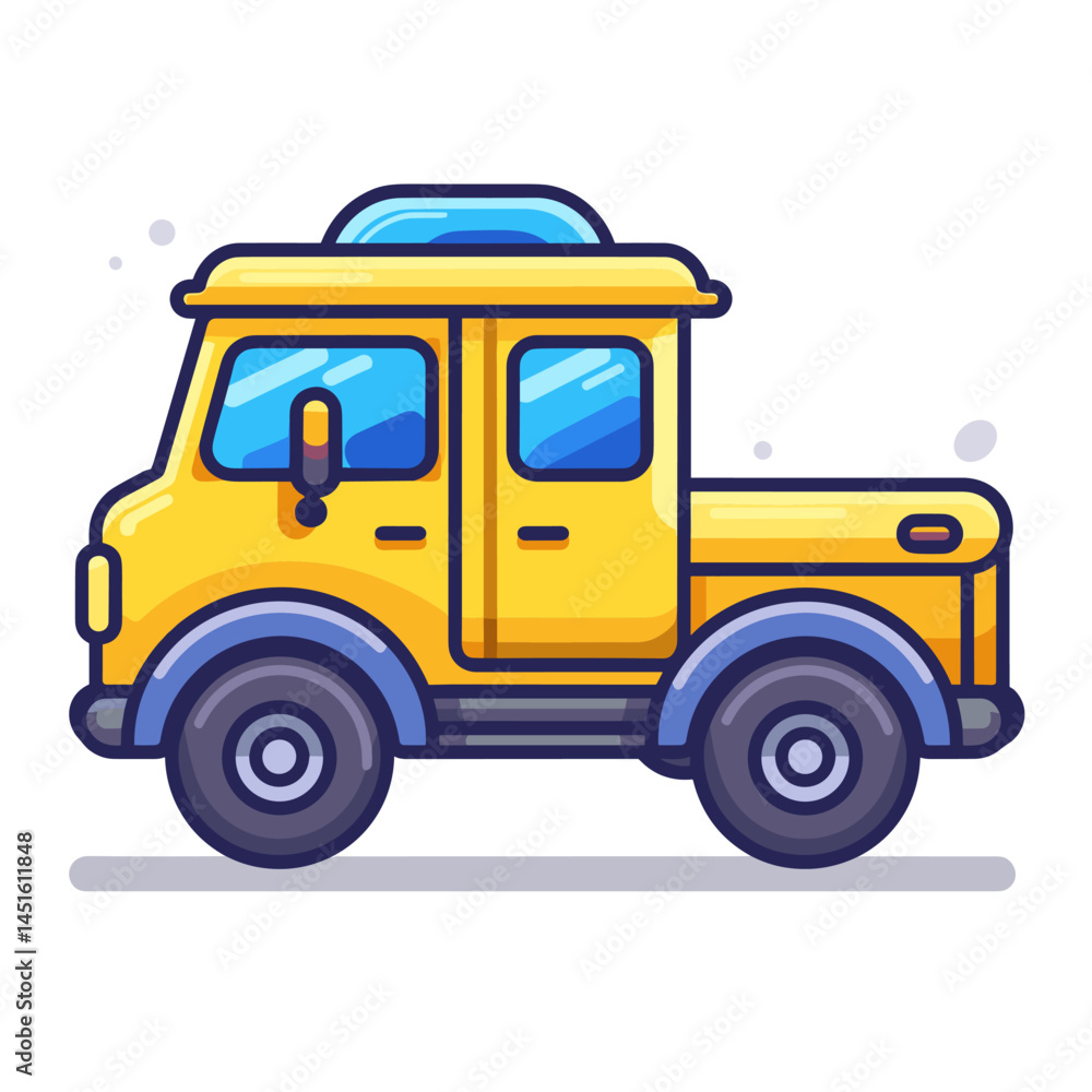 Obraz premium Truck icon. Flat illustration of truck vector icon for web design.