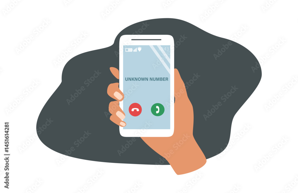 vector illustratiion in flat style. unknow number vector illustratiion in flat style. unknow number