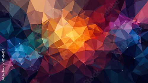 Abstract background multicolor geometric poligonal