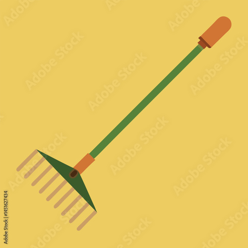 garden rake vector