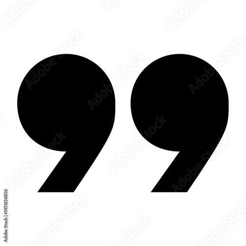 Black quote marks. Isolated quotes elements, text quotation icons. Comma sign vector. Black quotation comma, double quote inverted illustration.