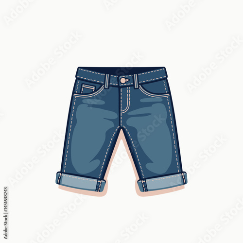 baby blue denim shorts with pocket