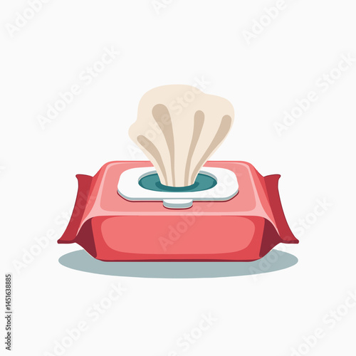 red tissue box with white tissues