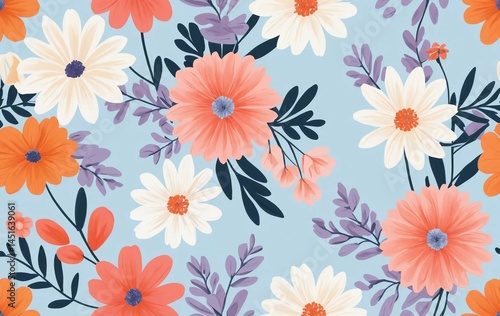 Wallpaper Mural Flower background image, floral, anniversary, event, banner texture advertising poster Torontodigital.ca