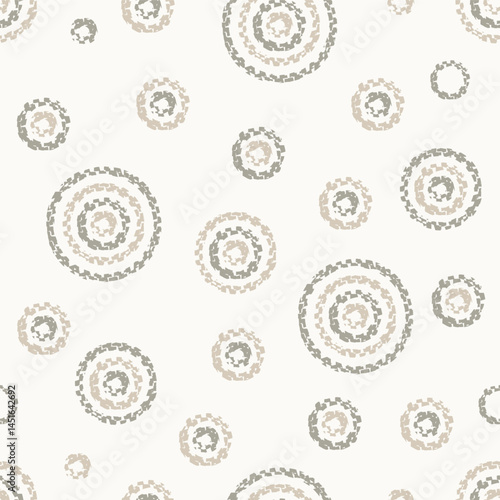 vector seamless pattern with circles